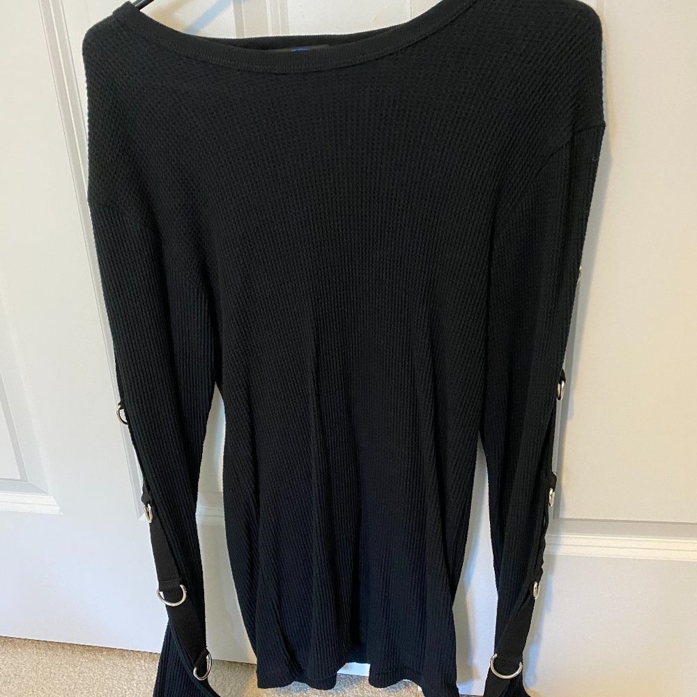 Tripp NYC Thermal Long Sleeve D-Ring Bondage Shirt